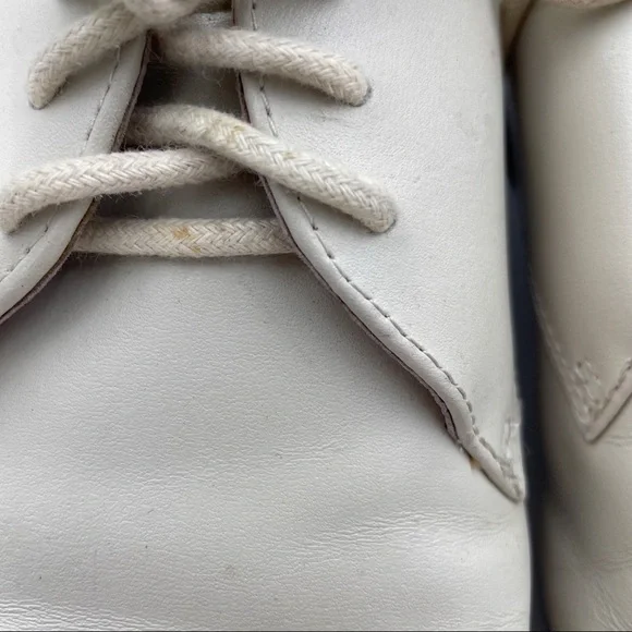 Madewell Cream Leather Oxfords - Picture 7 of 8